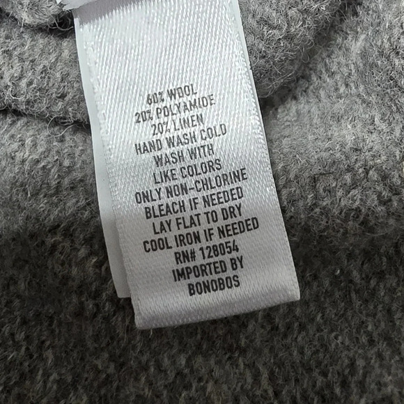 Bonobos Wool & Linen Blend Mixed Texture Crewneck Sweater, Unisex, EUC! - Picture 9 of 10